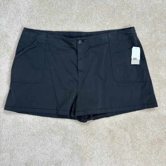 BP. Women's Size 20 Black Shorts Casual Lightweight Utility Style New - Picture 1 of 8